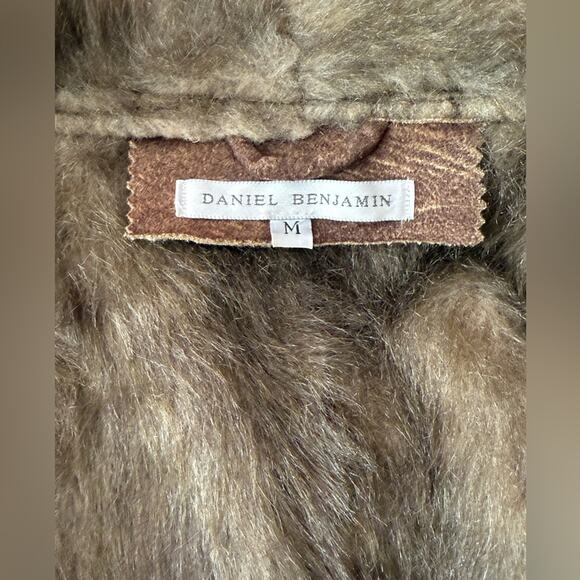 David Benjamin Brown Suede Faux Fur lining and on collar. Size M | NWOT - Picture 6 of 8